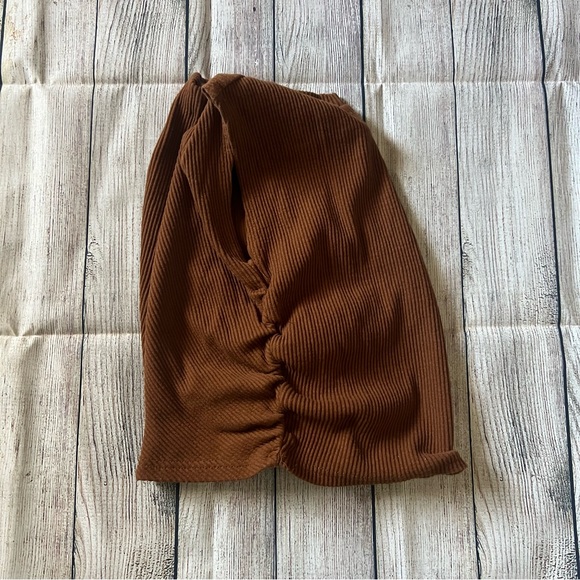 ▪️Brown Ruched Tank Top▪️ - Picture 3 of 4